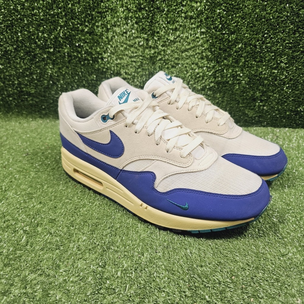 Nike Air Max 1 Athletic Department Royal Blue Sail Sneakers FQ8048-133 Mens 11.5